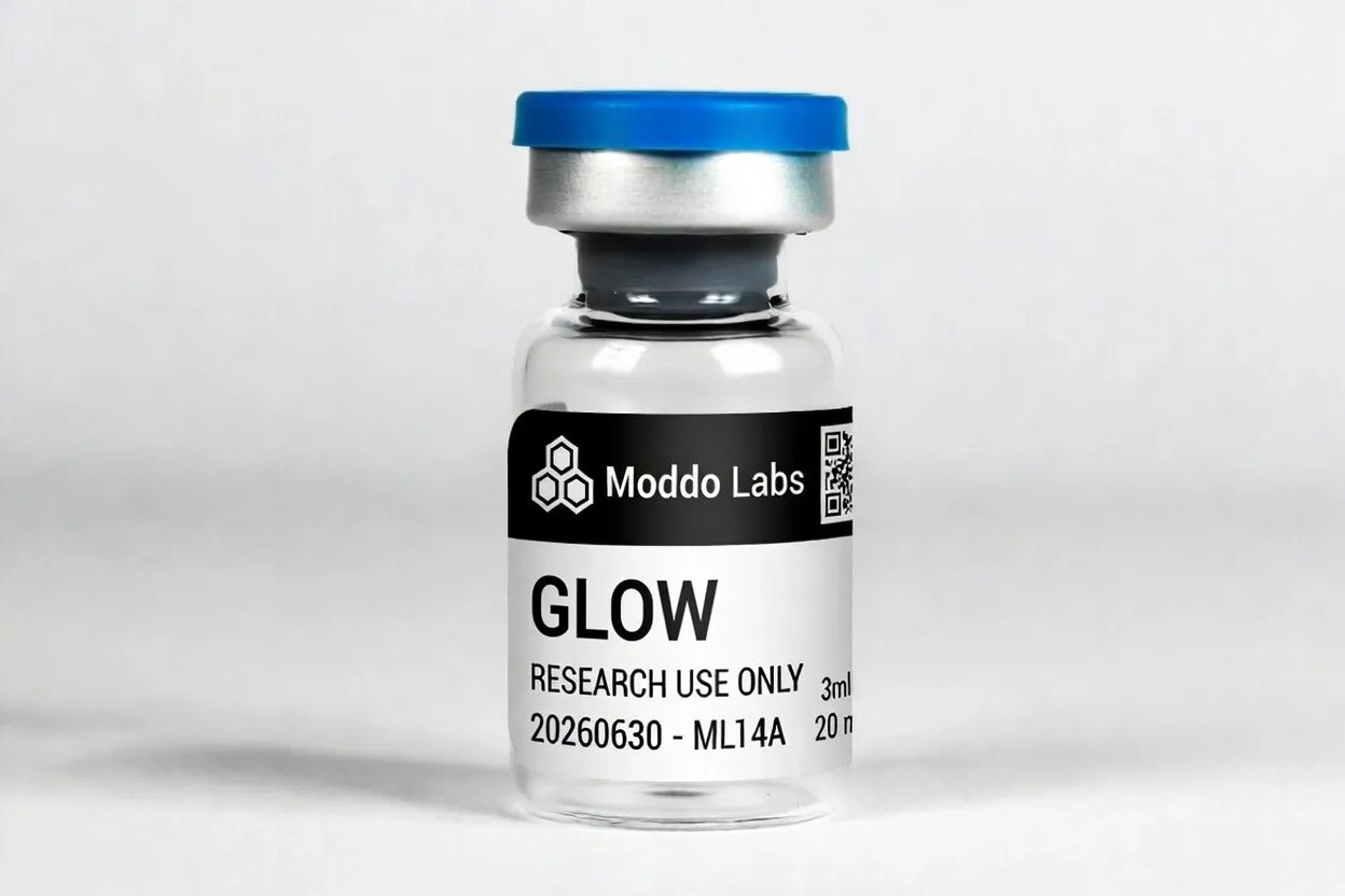 GLOW 70mg peptide vial