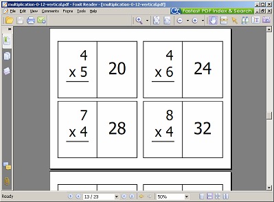 Printable Division Flash Cards | Straight Shota Teacher Storys