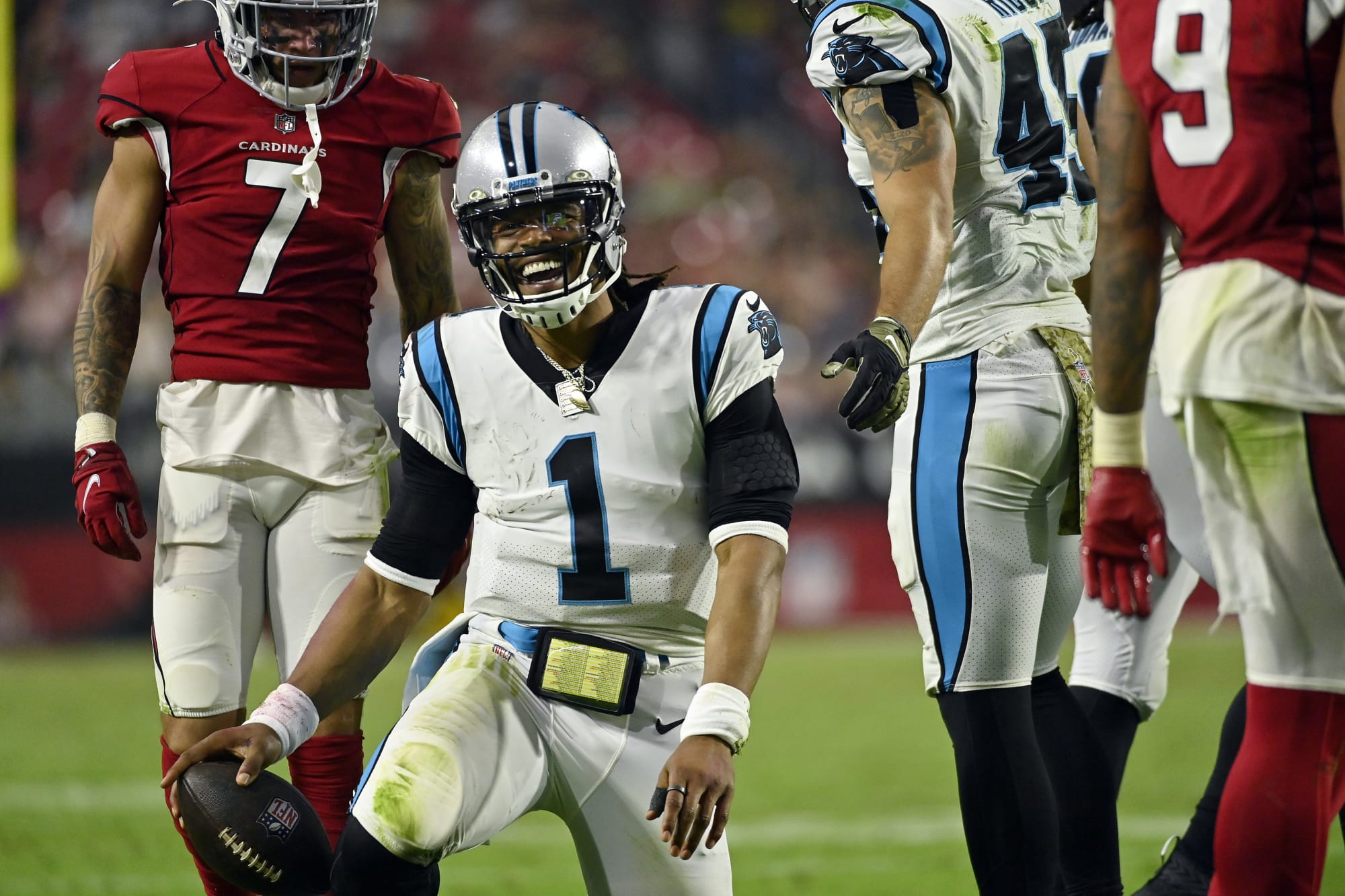 Cam Newton had a perfect response to scoring...