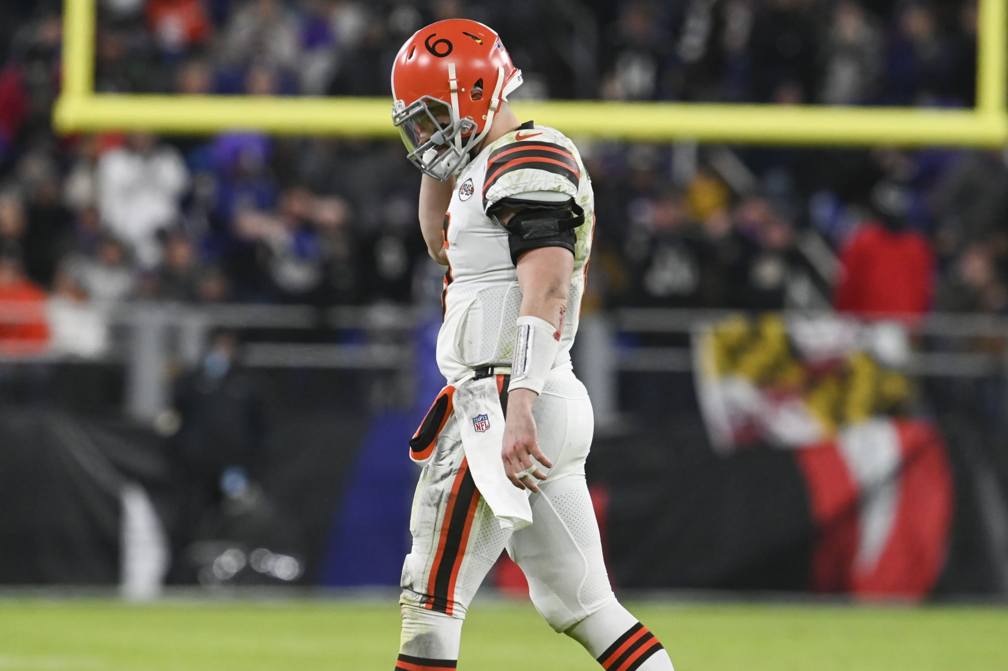 Browns fans ready to cut Baker Mayfield yesterday...