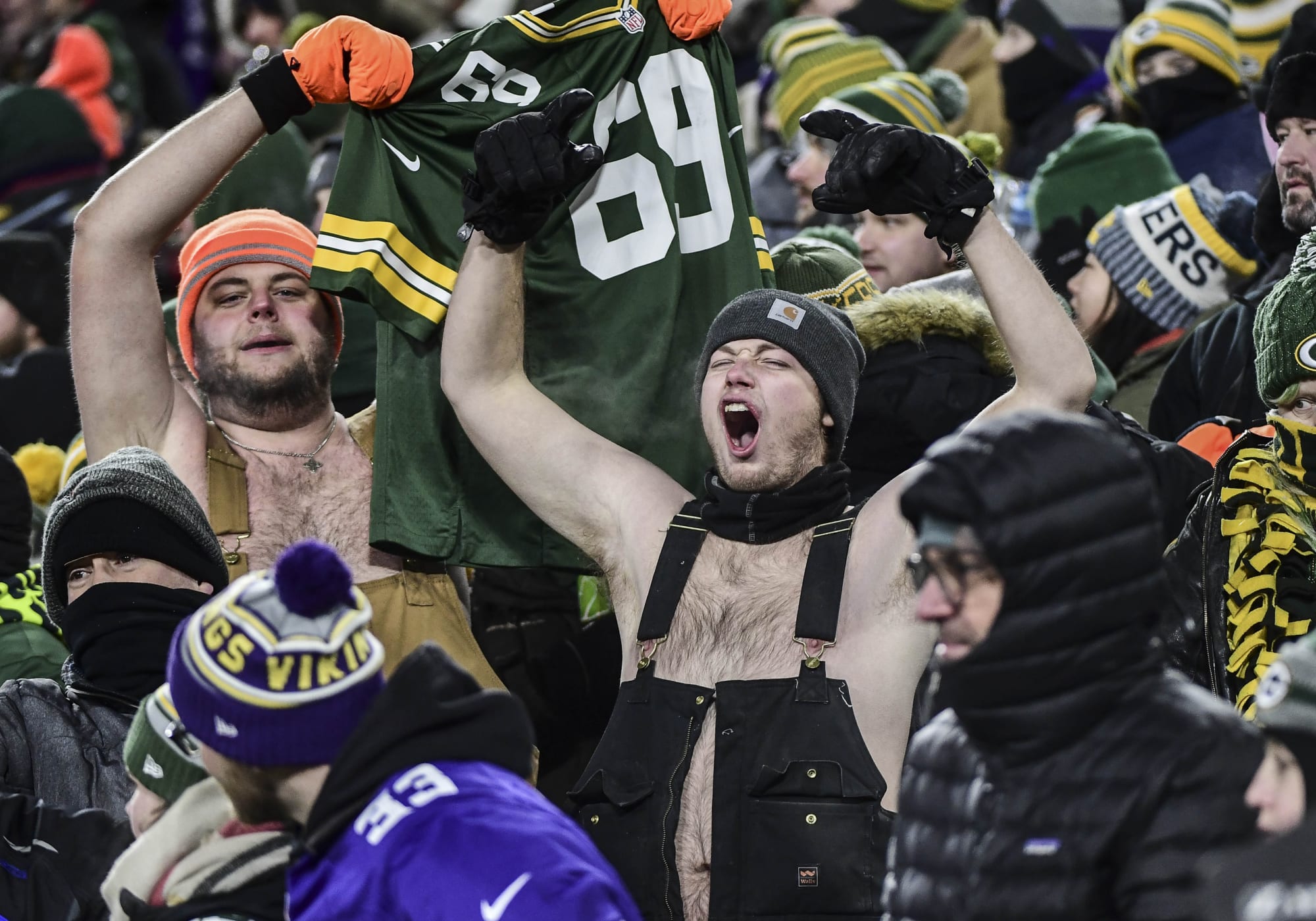 Packers fans peacocking after clinching No. 1 seed...