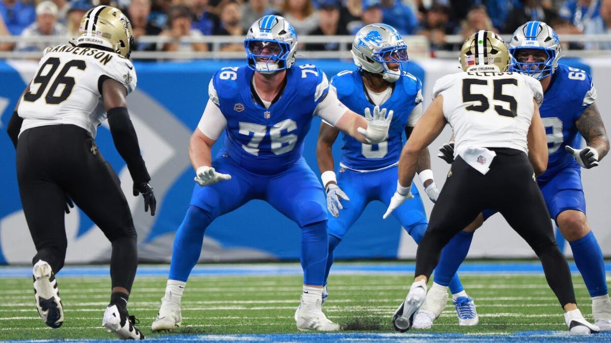 NFL Week 2 injury report: Lions down two starting...