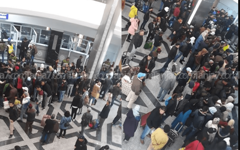 مواطنون يرغبون بالعودة إلى مدنهم.. ازدحام كبير في المحطة الطرقية لطنجة (فيديو)