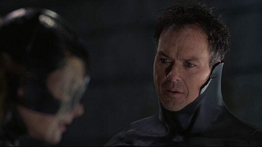 With michael keaton, danny devito, michelle pfeiffer, christopher walken. Coming Face To Face With Batman Returns 25yl