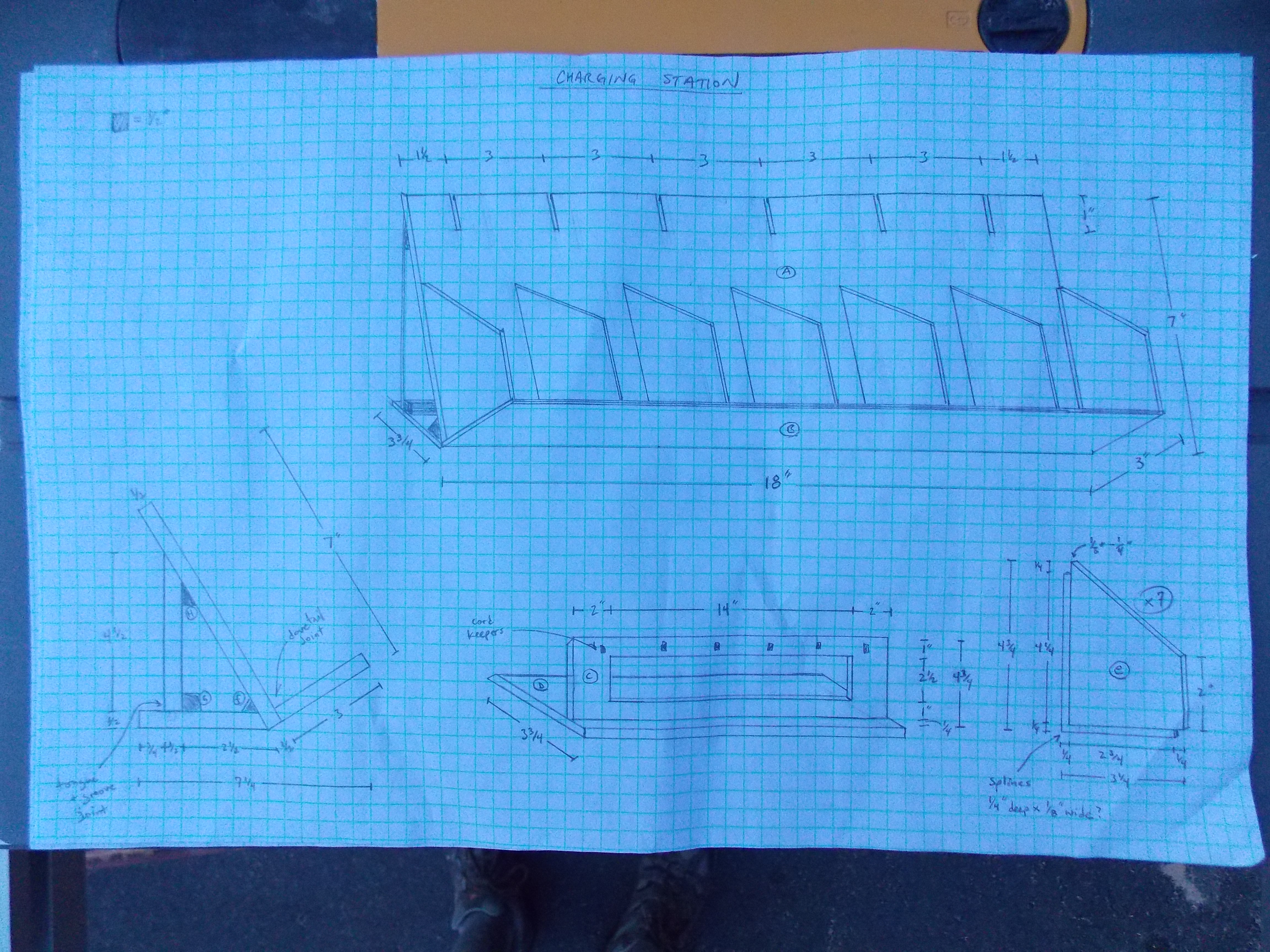 Message Center charging station - Design