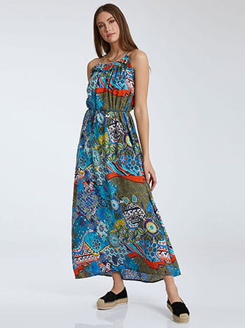 Εμπριμέ maxi φόρεμα SH1539.8137+2