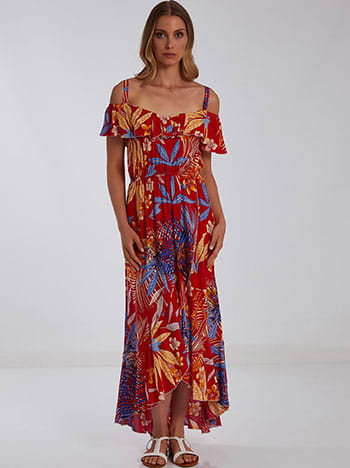 Maxi φόρεμα με βολάν SH1539.8227+3