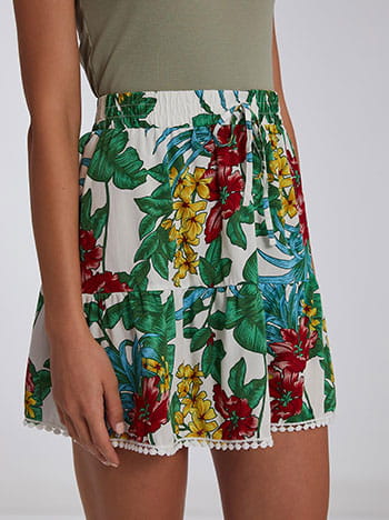 Floral mini φούστα SH7958.2729+1