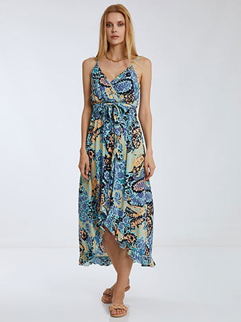 Floral φόρεμα με αποσπώμενη ζώνη SK1539.8003+1