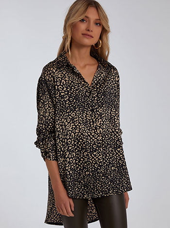 Πουκάμισο σε animal print SK453.3025+1
