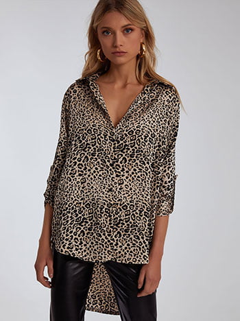 Πουκάμισο σε animal print SK453.3025+2