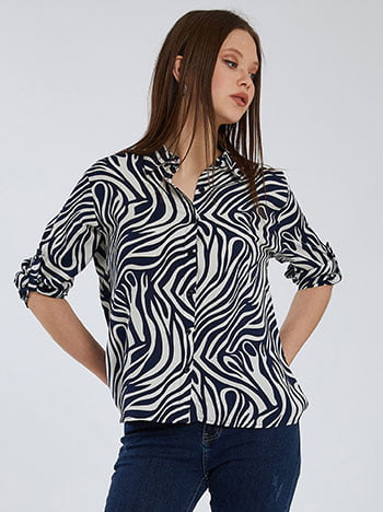 Πουκάμισο σε animal print SK7688.3888+1