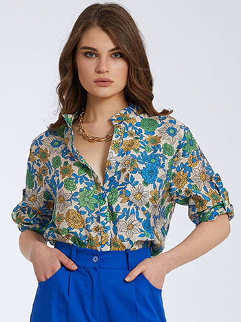 Floral πουκάμισο SK7752.3909+1