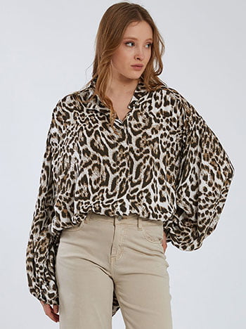 Πουκάμισο σε animal print SK7814.3023+1