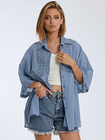 Oversized πουκάμισο SK7834.3510+4