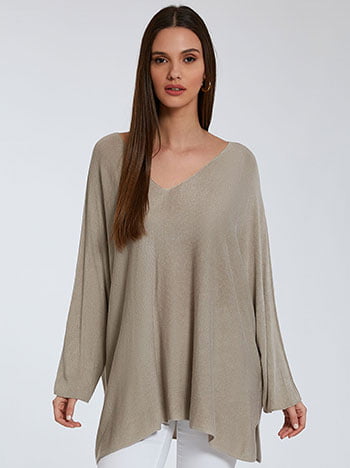 Πλεκτή oversized μπλούζα SK7885.4276+5
