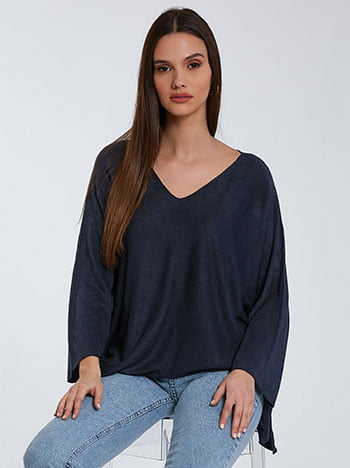 Πλεκτή oversized μπλούζα SK7885.4276+4