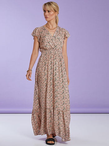 Εμπριμέ maxi φόρεμα SK7949.8920+4