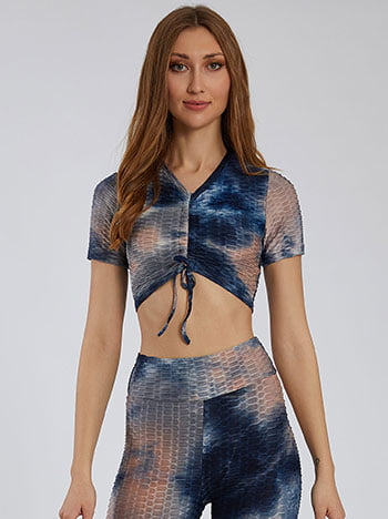 Tie dye αθλητικό crop top SK7956.4165+1