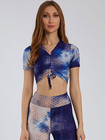 Tie dye αθλητικό crop top SK7956.4165+4