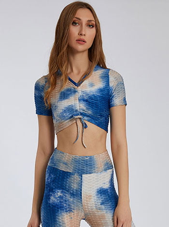 Tie dye αθλητικό crop top SK7956.4165+5