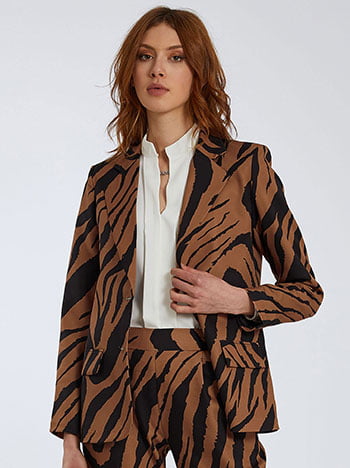 Σακάκι σε animal print SK8011.5303+1