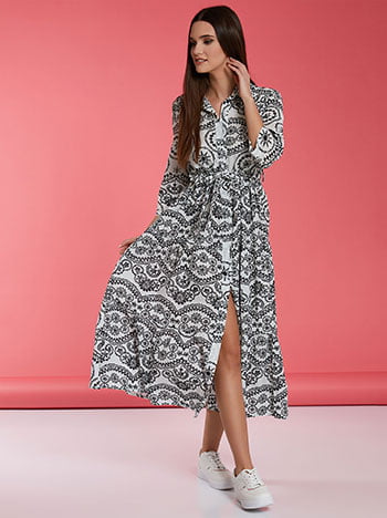 Εμπριμέ maxi φόρεμα SK8011.8486+1