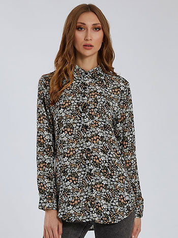 Floral πουκάμισο με τσέπη SK9844.3985+1