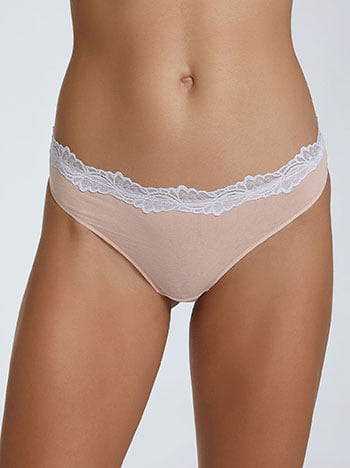 String με λεπτομέρεια δαντέλας SK9851.A107+3