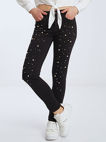 Τζιν με πέρλες και strass SK9875.1622+2