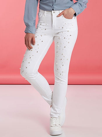 Τζιν με πέρλες και strass SK9875.1622+1