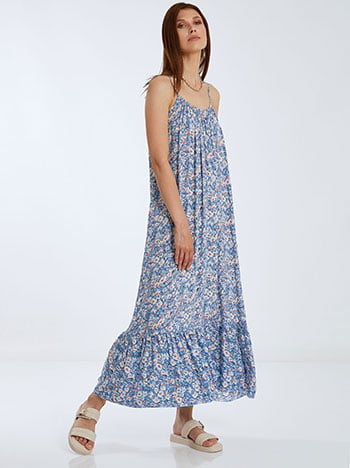 Floral φόρεμα με βολάν SK9875.8653+1