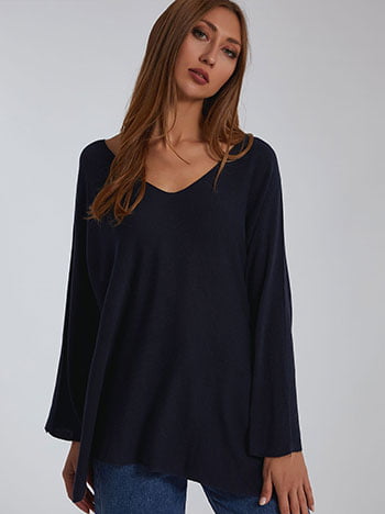 Πλεκτή oversized μπλούζα WM7885.4276+8