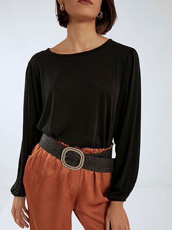 Ψάθινη ζώνη με strass WN673.A237+1