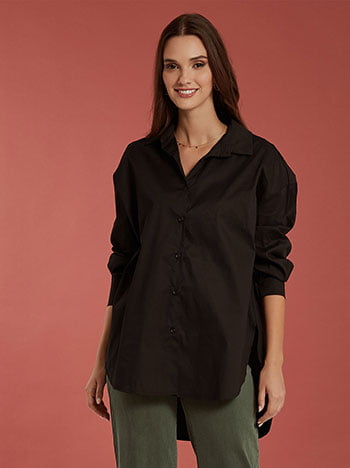 Oversized πουκάμισο με βαμβάκι WN8011.3679+2
