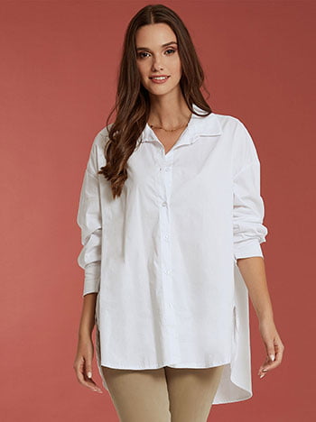 Oversized πουκάμισο με βαμβάκι WN8011.3679+1