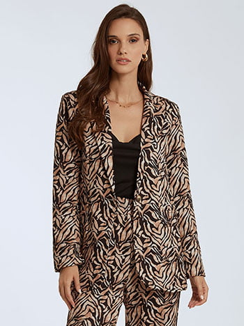 Σακάκι σε animal print WN8011.5391+3