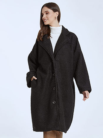 Oversized μπουκλέ παλτό WQ7885.7978+3