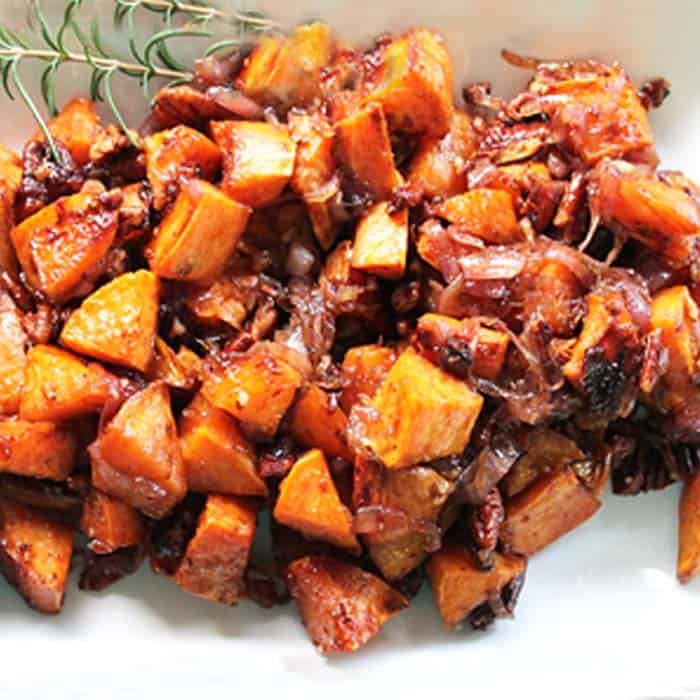 picture Roasted Sweet Potatoes With Maple Syrup And Balsamic Vinegar maple roasted sweet potatoes with
