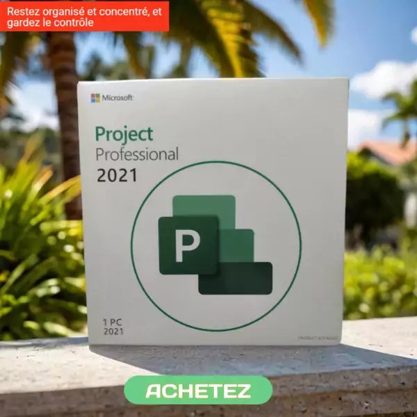 Microsoft Project 2021 Professional – Clé – 1 PC