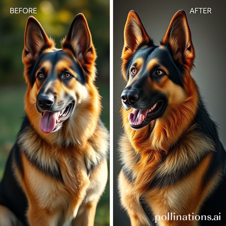 German Shepherd success story or before/after related to impulse control