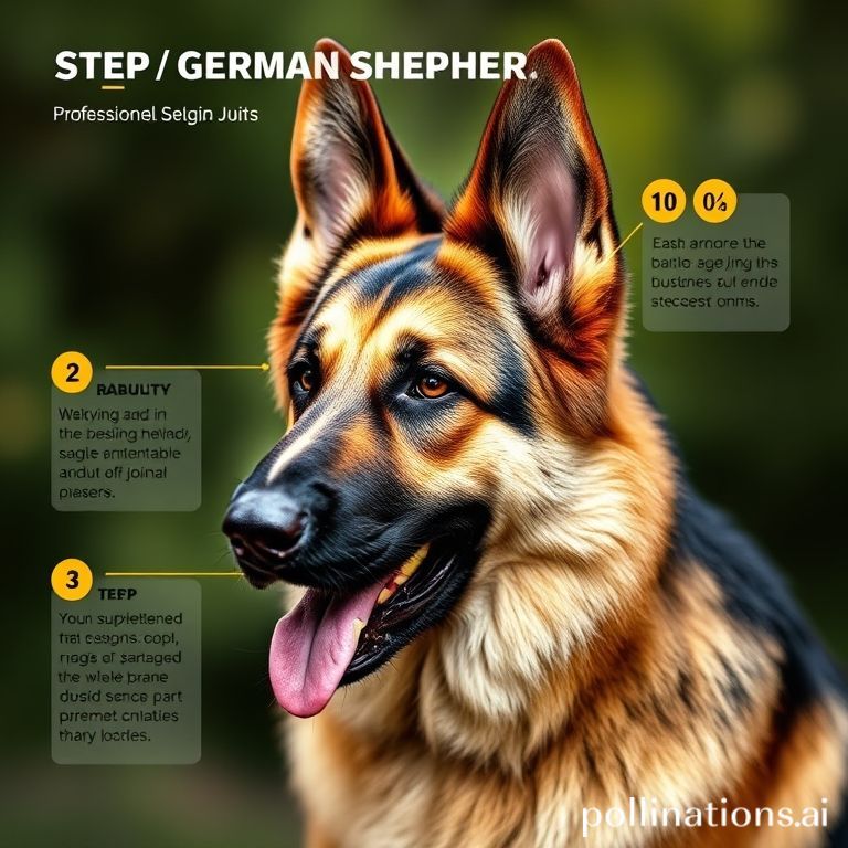 Step-by-step visual guide for German Shepherd joint supplements