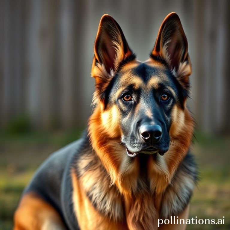 Step-by-step visual guide for German Shepherd stay command