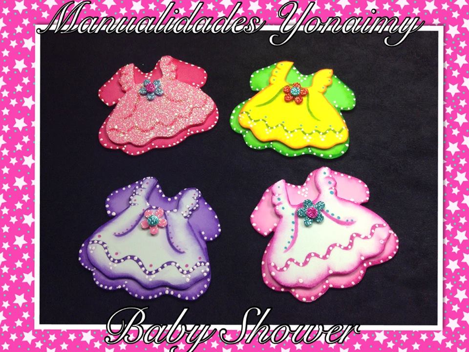Vestidos Para Baby Shower En Foamy Con Moldes Webb