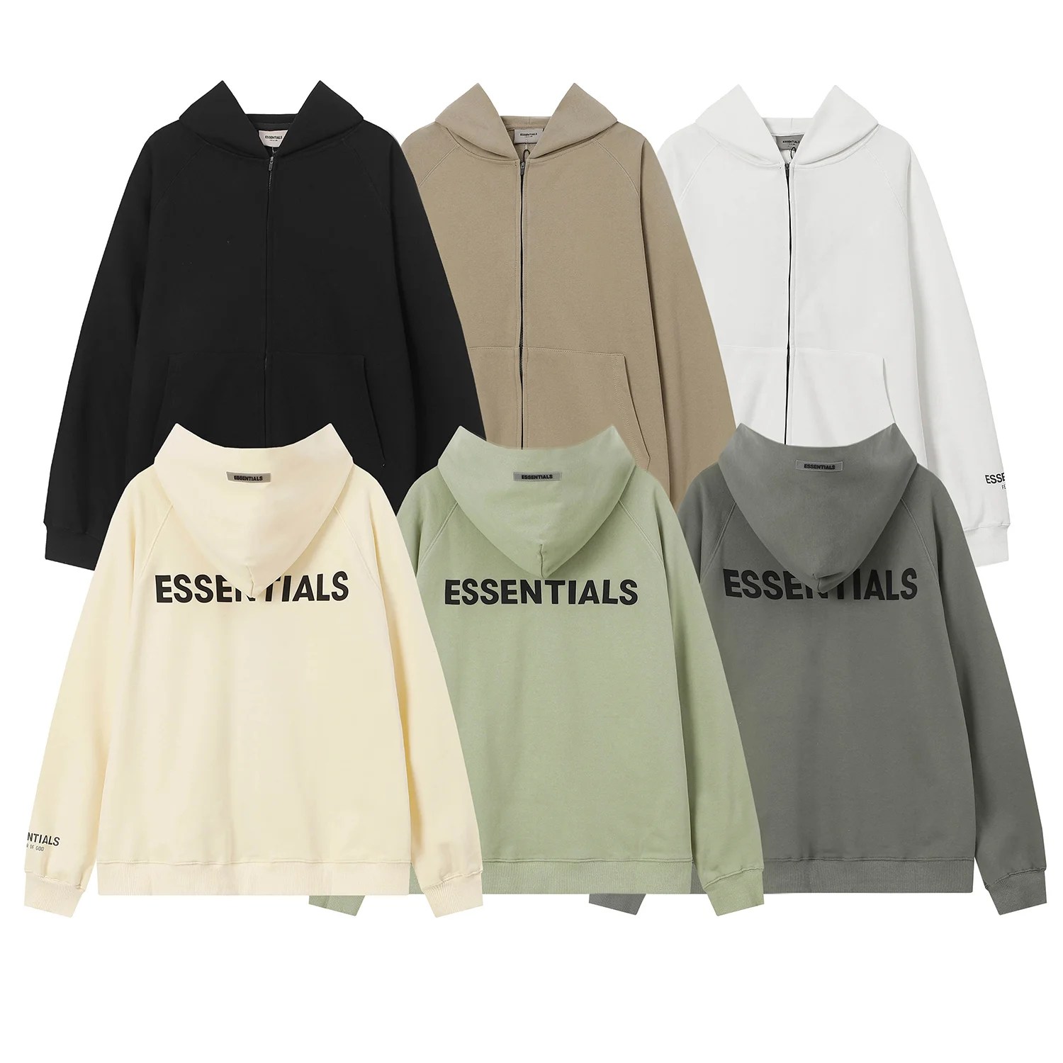 Fear of God Essentials ZipUp Hoodies