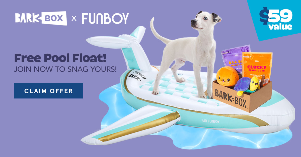 barkbox dog float