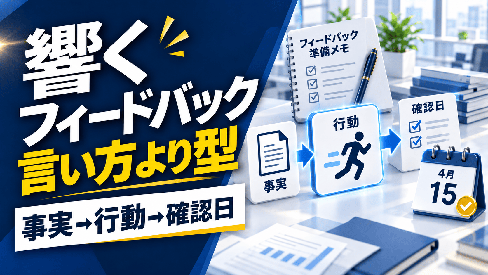 「フィードバックが響かない」を変える、伸ばすフィードバックの型