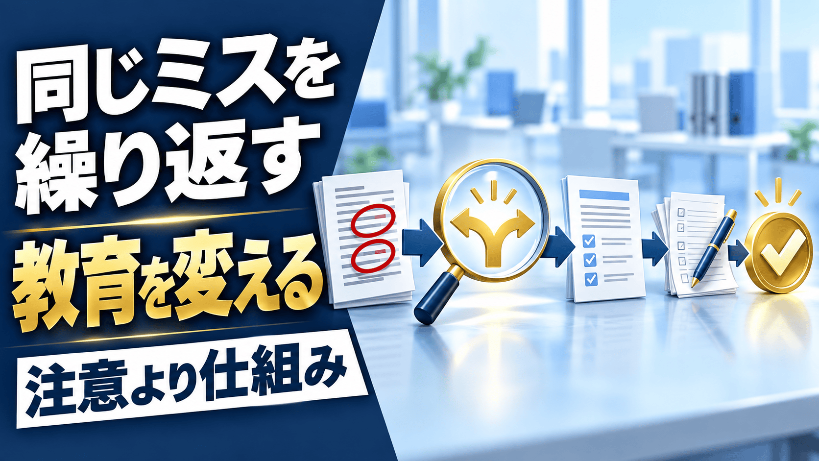 「同じミスを繰り返される」を断つ、ミスが減る教育の設計