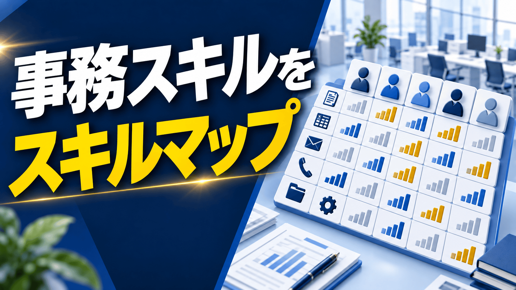 「事務スキルが見えない」を可視化する、スキルマップの作り方