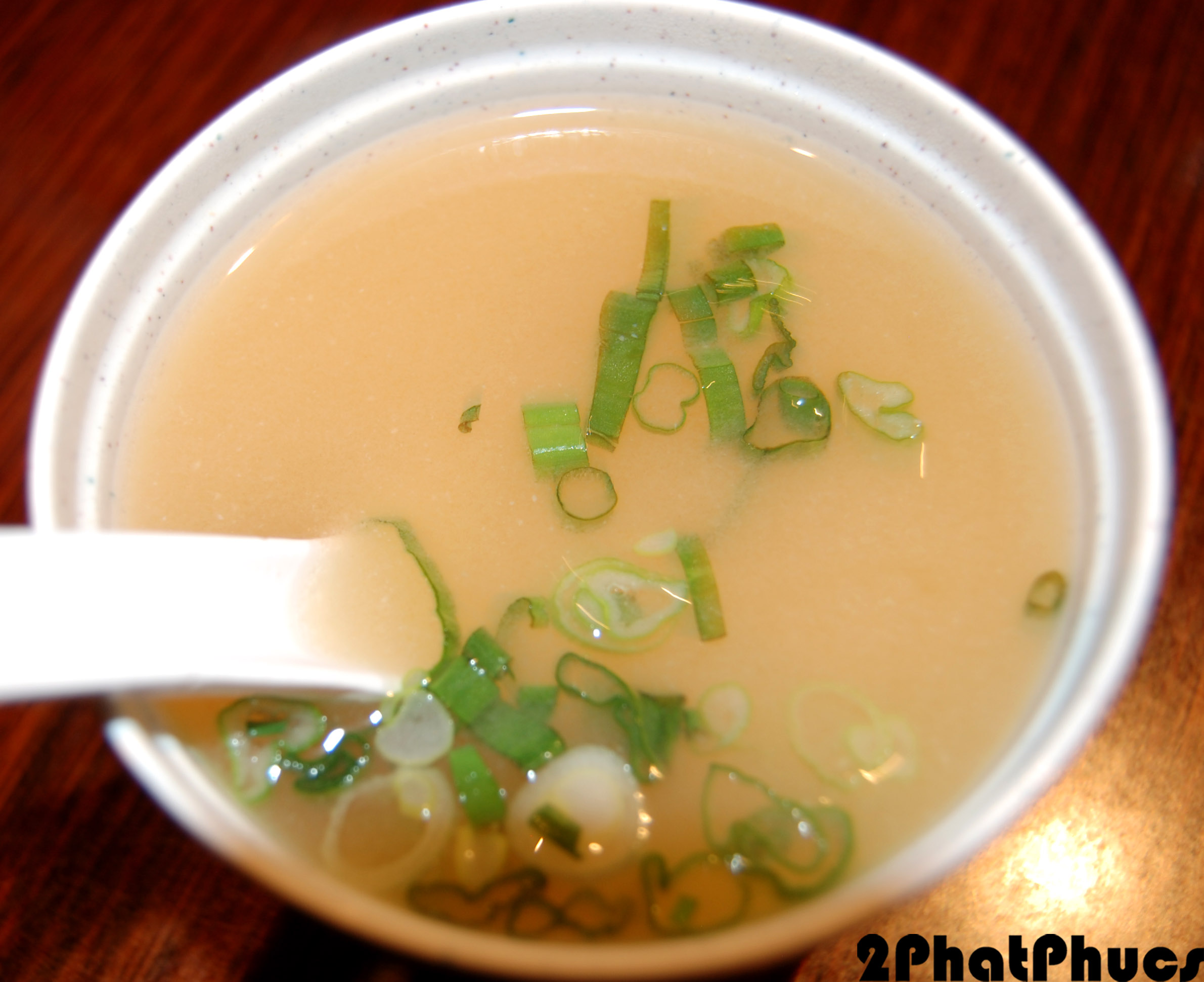 Bluefin's miso soup.